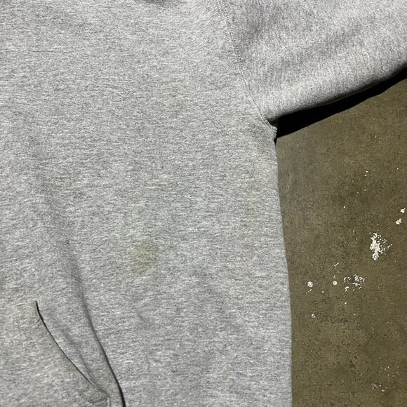 Vintage 90s Lee Ultraweight Grey Boxy Blank Hoodie - Picture 2 of 4